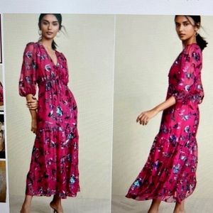 Tanya Taylor Dulce Silk Floral Maxi Dress
